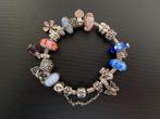 Pandora complete armband met 20 bedels, Pandora, Ophalen of Verzenden, Zo goed als nieuw, 4 bedels of meer