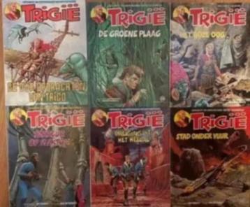 7 stripboeken Trigië-Mike Butterworth/ Philip Corke beschikbaar voor biedingen