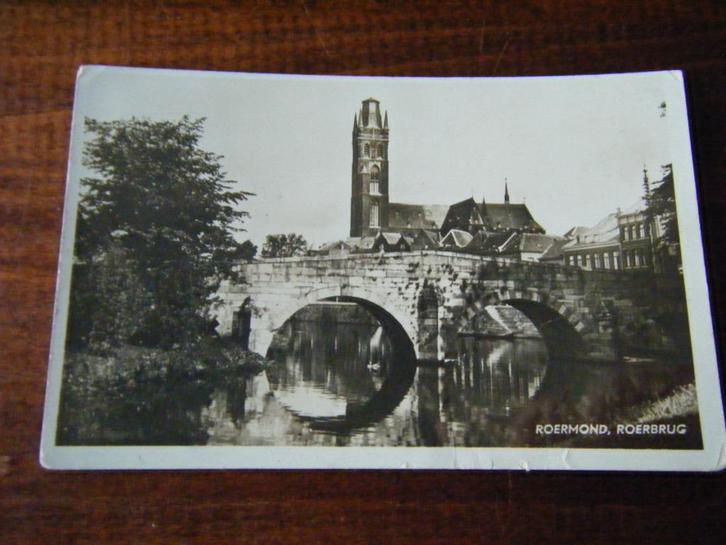 R35 - Roermond - Brug - 1938 - Oud, Verzamelen, Ansichtkaarten | Nederland, Limburg, 1920 tot 1940, Ophalen of Verzenden