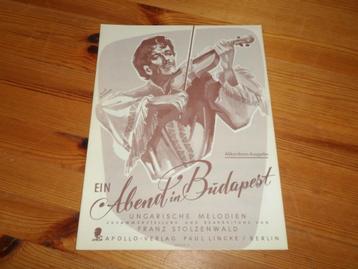 Ein abend in budapest - musik furs haus - franz stolzenwald beschikbaar voor biedingen