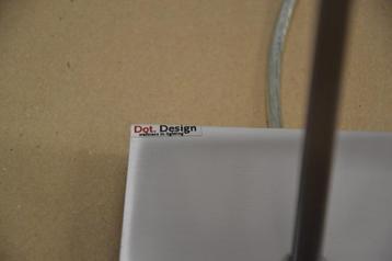 2 Design Tafellampen - Dot. Design - Zwarte Draadkap beschikbaar voor biedingen