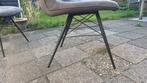 6 eetkamerstoelen - in goede staat, Huis en Inrichting, Stoelen, Ophalen, Overige materialen, Gebruikt, Grijs