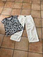 Witte broek VERO MODA, 36, en NIEUW (!) vlekkenshirt 36-38, Ophalen of Verzenden, Zo goed als nieuw, Maat 36 (S)