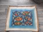 Schilderij vissen, jaren 70 stijl, Ophalen of Verzenden