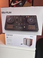Pioneer DDJ-FLX4 + Edifier R1280DB Bluetooth Speakers, Ophalen of Verzenden, Nieuw, Pioneer