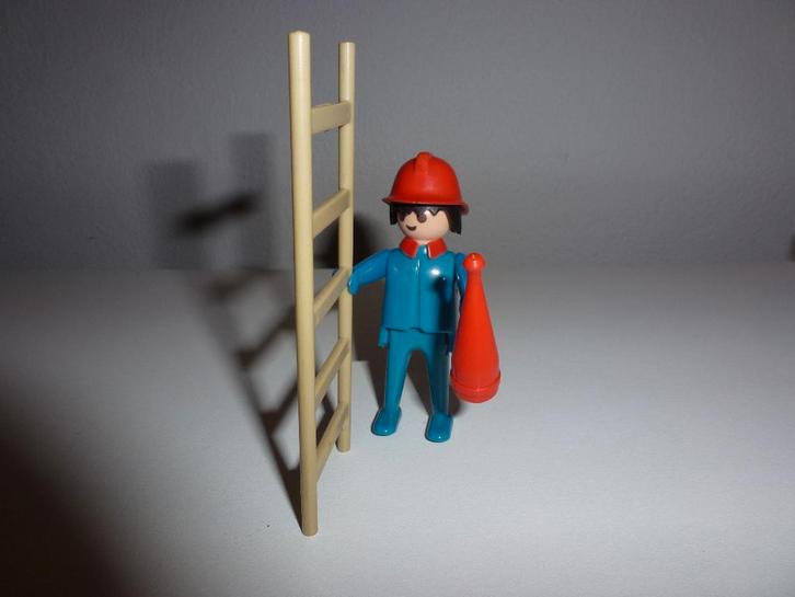 Playmobil 3361 Brandweerman met ladder, brandblusser vintage, Kinderen en Baby's, Speelgoed | Playmobil, Gebruikt, Complete set