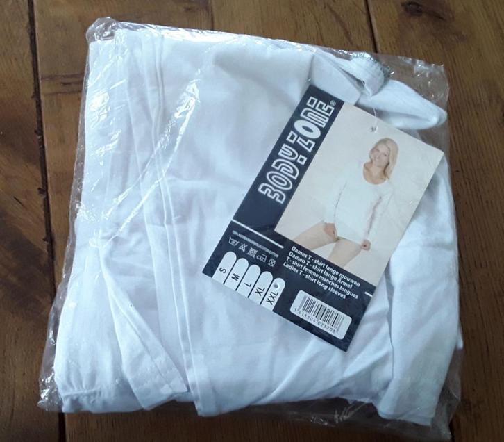 T - shirt / top met lange mouwen (nieuw in de verpakking), Kleding | Dames, T-shirts, Nieuw, Maat 46/48 (XL) of groter, Wit, Lange mouw