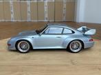 Porsche 911 993 GT GT2 zilver 1:18 GT Spirit ZM098 in doos, Hobby en Vrije tijd, Modelauto's | 1:18, Ophalen of Verzenden, Zo goed als nieuw
