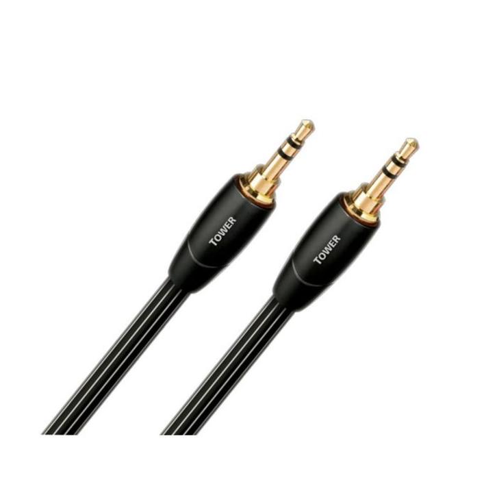 AudioQuest Tower 3.5mm/3.5mm 1,5 mtr, Audio, Tv en Foto, Audiokabels en Televisiekabels, Zo goed als nieuw, Interlink-kabel, Minder dan 2 meter