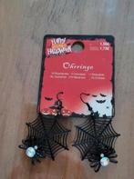 Halloween spinnenoorbellen, Ophalen of Verzenden, Zo goed als nieuw, Fopartikel, Halloween of Griezel
