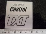 folie sticker use only Castrol TXT logo oil olie, Verzenden, Zo goed als nieuw, Merk
