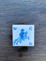 Delfts Blauwe Tegel met Ruiter mini, Antiek en Kunst, Ophalen of Verzenden