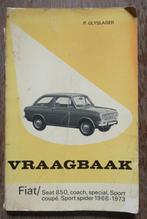 Vraagbaak Fiat/Seat 850, coach, special, Sport Coupé ..., Auto diversen, Handleidingen en Instructieboekjes, Ophalen of Verzenden