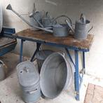 Zinken gieter , teil , kippenvoerbak ,teil vanaf 10, - p st, Antiek en Kunst, Ophalen