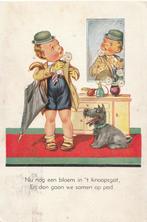 HEERTJE OP STAP HOND UIT 1941 MOOIE KAART KH206, Ophalen of Verzenden, 1940 tot 1960, Gelopen, Kinderen