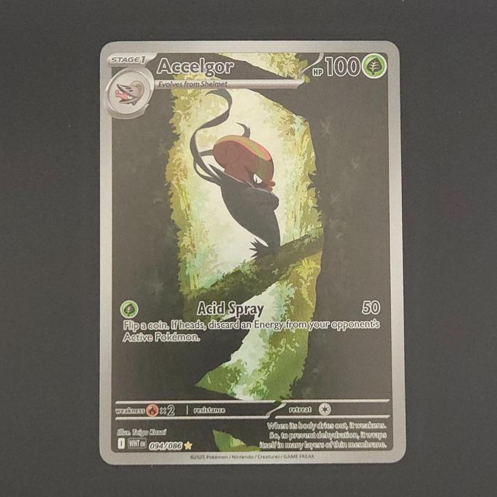 Accelgor (WHT 094), Hobby en Vrije tijd, Verzamelkaartspellen | Pokémon, Zo goed als nieuw, Losse kaart, Ophalen of Verzenden