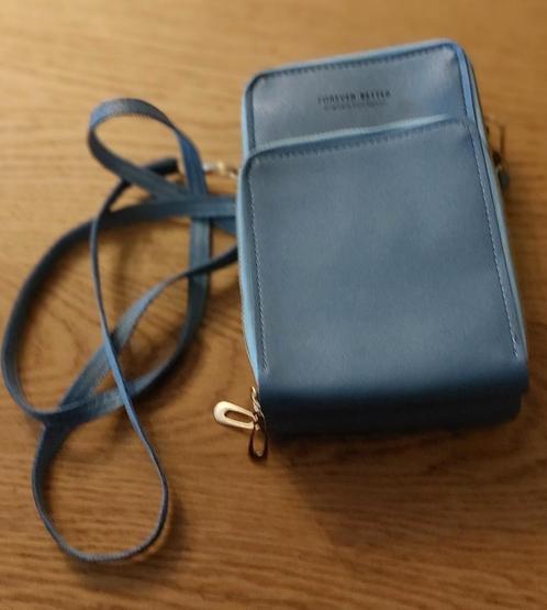Crossbody telefoontasje, Sieraden, Tassen en Uiterlijk, Tassen | Schoudertassen, Zo goed als nieuw, Overige merken, Blauw, Ophalen of Verzenden