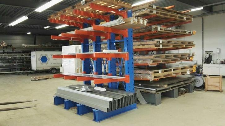 Platenstelling buizenstelling set 5,2 mtr. 3,2mtr. hoog, Zakelijke goederen, Kantoor en Winkelinrichting | Magazijn, Stelling en Opslag