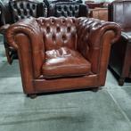 Chesterfield Bendic club fauteuil cognac leer + BEZORGING