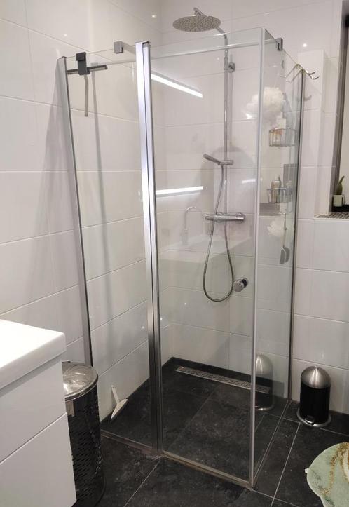 Te koop douche cabine, Doe-het-zelf en Verbouw, Sanitair, Zo goed als nieuw, Douche, Chroom, Glas, Rvs, Ophalen of Verzenden
