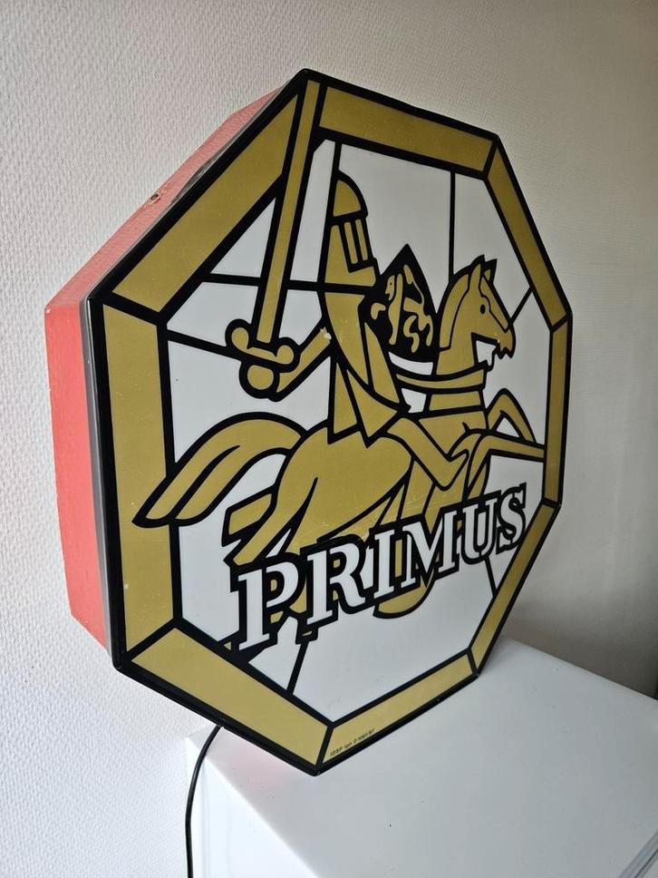 Primus reclame lichtbak uit 1955!!, Verzamelen, Merken en Reclamevoorwerpen, Zo goed als nieuw, Reclamebord, Ophalen of Verzenden
