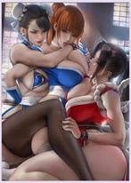 sexy waifu Mai Shiranui Chun Li Anime Hentai Grote Poster, Verzamelen, Verzenden, Kuifje, Nieuw, Beeldje of Figuurtje