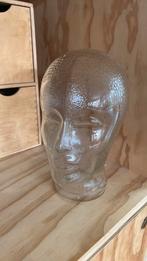 Vintage glazen mannequin hoofd - nochris 2.0 kringloop, Ophalen of Verzenden