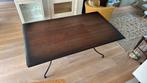 Teak houten eettafel, massief blad, 100x170cm, hoogte 77cm, Huis en Inrichting, Tafels | Eettafels, Ophalen, Gebruikt, Teakhout