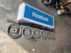 Reebok step met all4gym bodypump set, Gebruikt, Halter set, Ophalen of Verzenden, Reebok step
