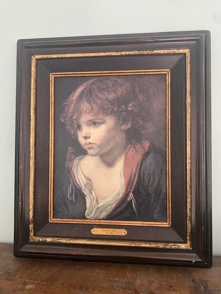 Print met omlijsting, Ophalen