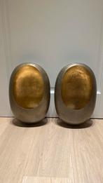 Twee gouden kaarsenhouders voor aan muur (Dekocandle), Huis en Inrichting, Ophalen, Zo goed als nieuw, 25 tot 50 cm