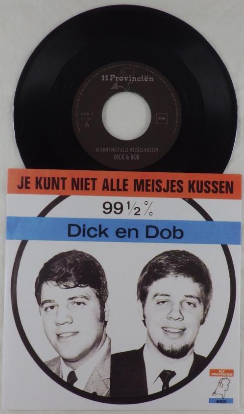 VINYL SINGLE DICK EN DOB – JE KUNT NIET ALLE MEISJES KUSSEN, Cd's en Dvd's, Vinyl Singles, Zo goed als nieuw, Single, Nederlandstalig