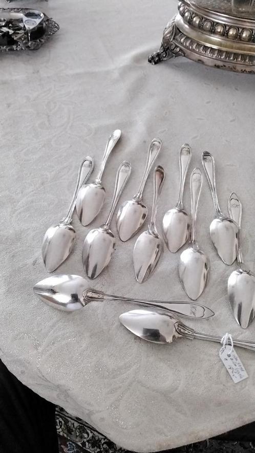 Antieke dessert lepeltjes., Antiek en Kunst, Antiek | Goud en Zilver, Zilver, Ophalen of Verzenden