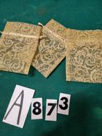 kado zakjes goud kleurig glitters [a873], Ophalen of Verzenden
