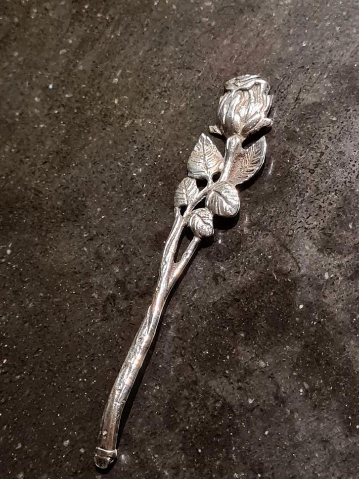 Zilveren Roos, Antiek en Kunst, Antiek | Goud en Zilver, Ophalen of Verzenden