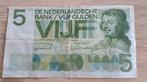 Briefje van 5 gulden, Postzegels en Munten, Bankbiljetten | Nederland, Ophalen of Verzenden, 5 gulden