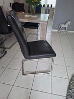 4 leren eetlamerstoelen, Ophalen of Verzenden, Zo goed als nieuw, Vijf, Zes of meer stoelen