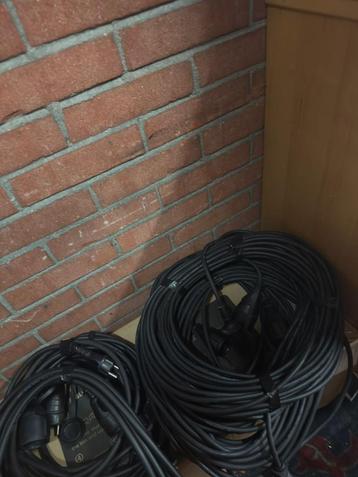 5x shuko 20 meter 4x 5m shuko kabel - verleng kabel h07rn-f beschikbaar voor biedingen