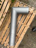 Haakse kachelpijp 150mm, Doe-het-zelf en Verbouw, Buizen en Afvoer, Ophalen, Bochten, Zo goed als nieuw, Rvs