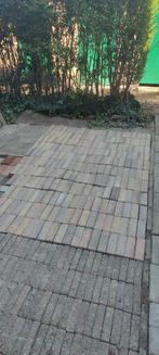 Betonkliners 235 stuks (3,5m2). 21x7cm Bonte mix, Tuin en Terras, Tegels en Klinkers, Ophalen, Gebruikt, Beton, Klinkers