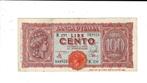 Italia, 100 lire 10-12-1944, Postzegels en Munten, Bankbiljetten | Europa | Niet-Eurobiljetten, Verzenden, Italië