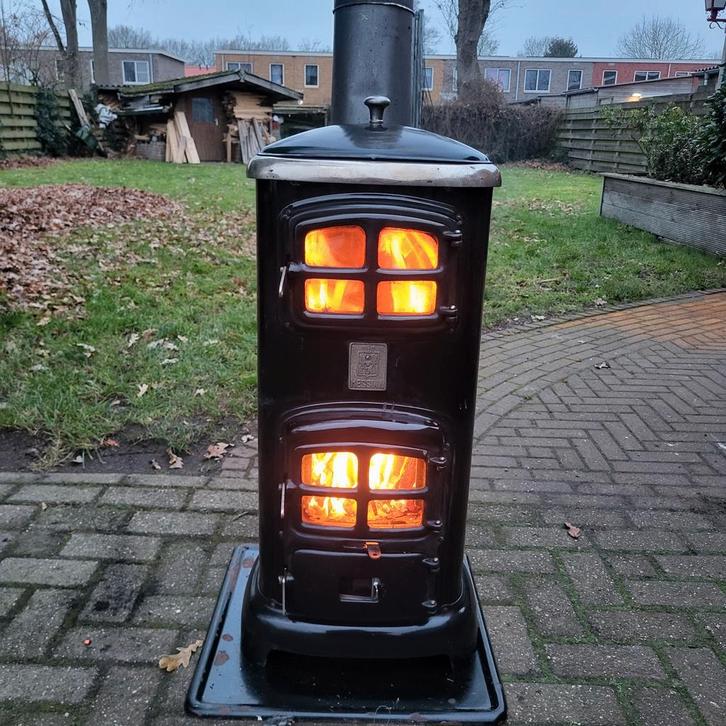 Schitterende en perfect brandende Etna Messina houtkachel!, Huis en Inrichting, Kachels, Gebruikt, Vrijstaand, Houtkachel, Hout