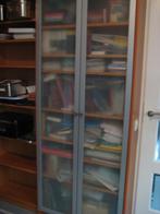 IKEA: BILLY 2 vitrinedeuren zilver/melkglas, Ophalen, Overige materialen, Minder dan 50 cm, Zo goed als nieuw