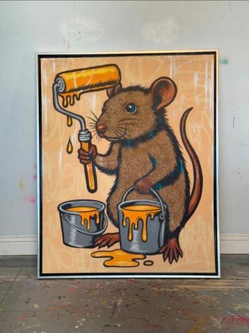 Dillon Boy (1979)- Original Rare DBoy Banksy Rat Mouse beschikbaar voor biedingen