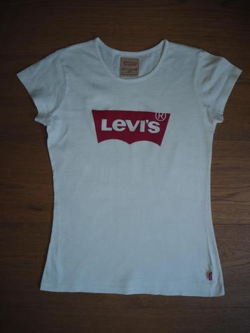 Super wit shirt van Levi's maat 12 / 152