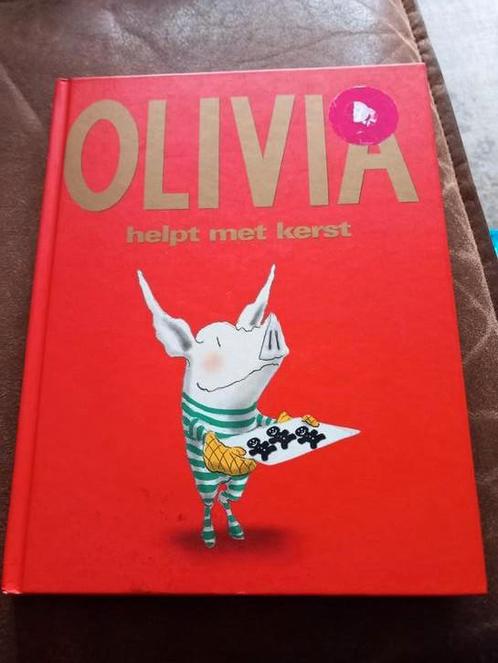 I. Falconer - Olivia helpt met kerst, Boeken, Kinderboeken | Kleuters, Zo goed als nieuw, Fictie algemeen, Gouden boekje, Ophalen of Verzenden