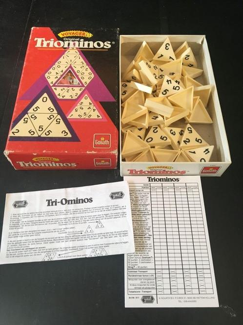 triominos voyager rode, Hobby en Vrije tijd, Gezelschapsspellen | Bordspellen, Zo goed als nieuw, Ophalen of Verzenden