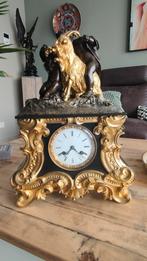 Antieke bronzen bokke pendule, Antiek en Kunst, Antiek | Klokken, Ophalen