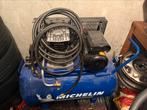 Michelin compressor 100 liter 3pk 230 volt, Doe-het-zelf en Verbouw, Compressors, Verzenden, 6 tot 10 bar, Zo goed als nieuw, 25 tot 100 liter