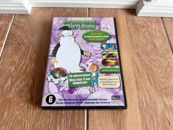 Er was eens…. het leven. 6 DVD’s - 26 afleveringen, Cd's en Dvd's, Dvd's | Tekenfilms en Animatie, Zo goed als nieuw, Europees